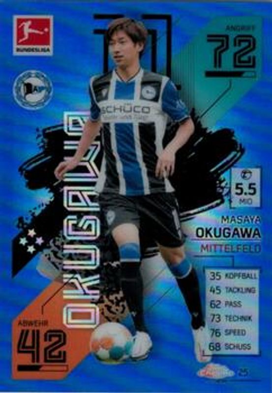 2021 Topps Chrome Match Attax Bundesliga #25 Blue /150