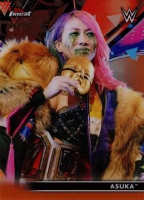 2021 Topps Finest WWE #4 Orange Refractor /25