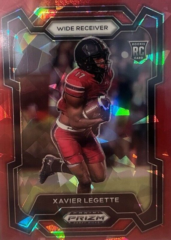Xavier Legette 2024 Prizm Draft Picks #152 Red Ice Rookie RAW