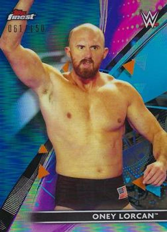 2021 Topps Finest WWE #91 Blue Refractor /150