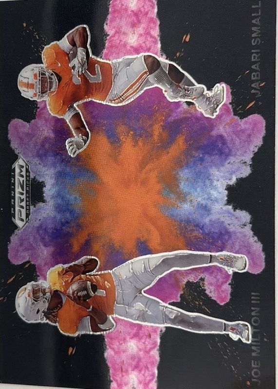 Jabari Small / Joe Milton III 2024 Prizm Draft Picks #CBD-VOLS Black Color Blast Duals /(SSP) RAW