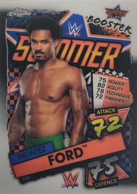 2021 Topps Chrome Slam Attax WWE #154 Base