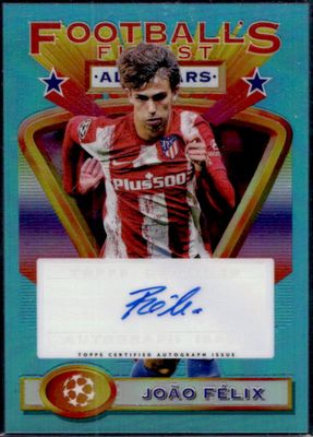 2021 Topps Finest Flashbacks UEFA Champions League #ASA-JF 1993 Football's Finest All Star Autographs - Aqua /30