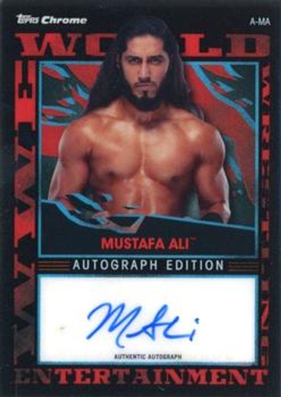 2021 Topps Chrome Slam Attax WWE #A-A Autographs /50
