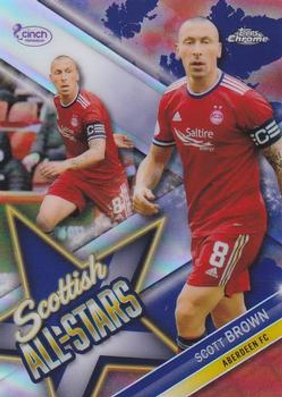 2021 Topps Chrome SPFL #SS-10 Scottish All Stars - Red Tartan /5