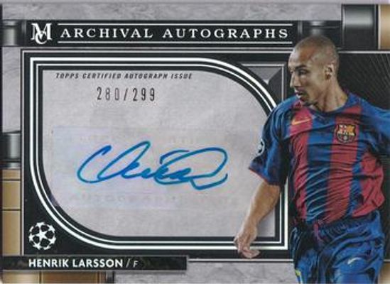 2021 Topps Museum Collection UEFA Champions League #AA-HL Archival Autographs /299