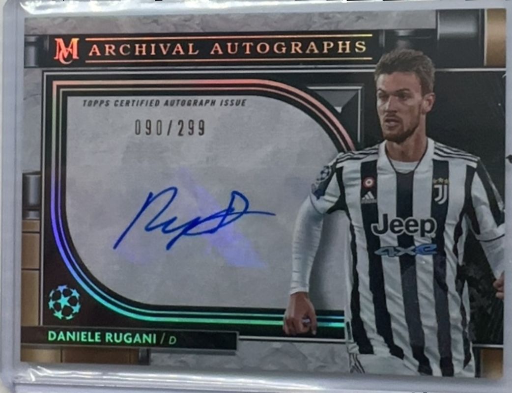 2021 Topps Museum Collection UEFA Champions League #AA-DR Archival Autographs /299