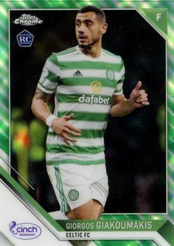 2021 Topps Chrome SPFL #77 Green Tartan /50