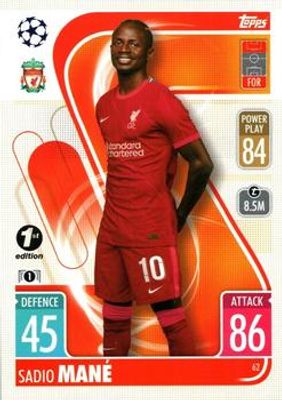 2021 Topps Match Attax Champions & Europa League #62 1st Edition