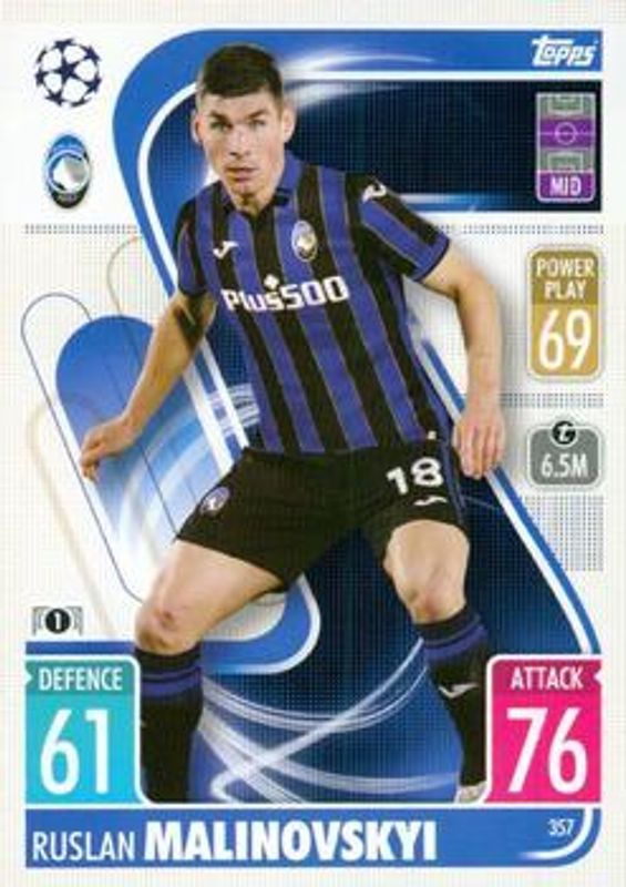 2021 Topps Match Attax Champions & Europa League #357 Base