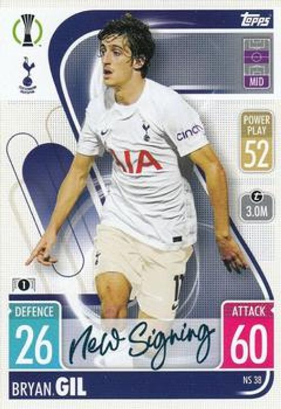 2021 Topps Match Attax Champions & Europa League #NS38 New Signing