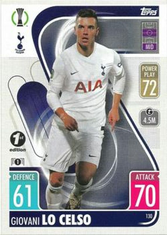 2021 Topps Match Attax Champions & Europa League #130 1st Edition