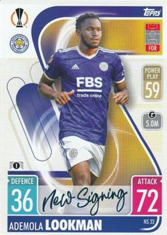 2021 Topps Match Attax Champions & Europa League #NS32 New Signing