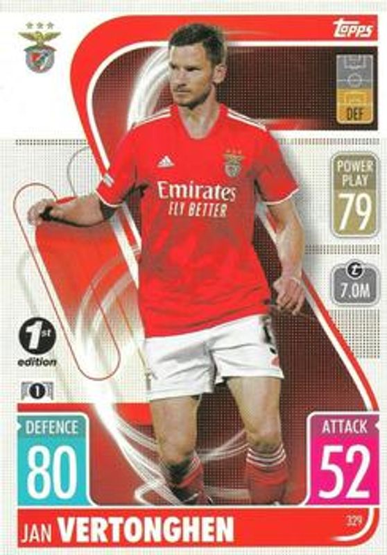 2021 Topps Match Attax Champions & Europa League #329 1st Edition