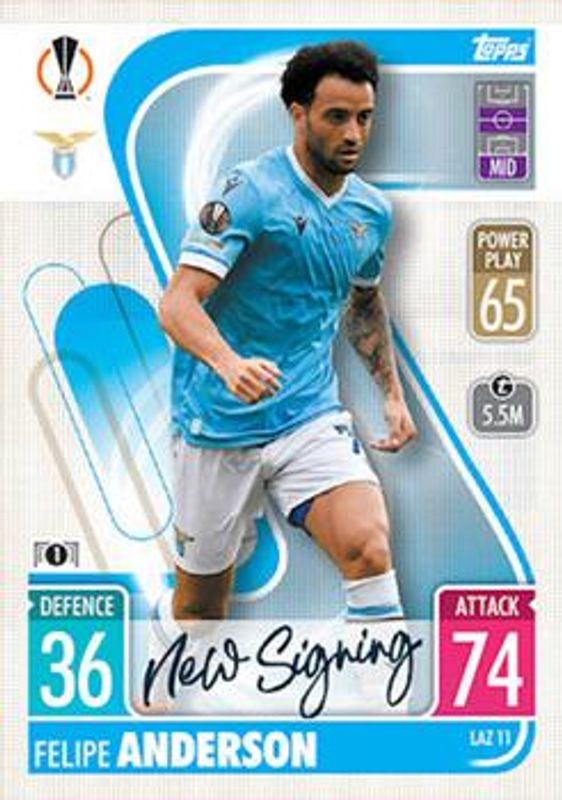 2021 Topps Match Attax Champions & Europa League #LAZ11 Italy Update