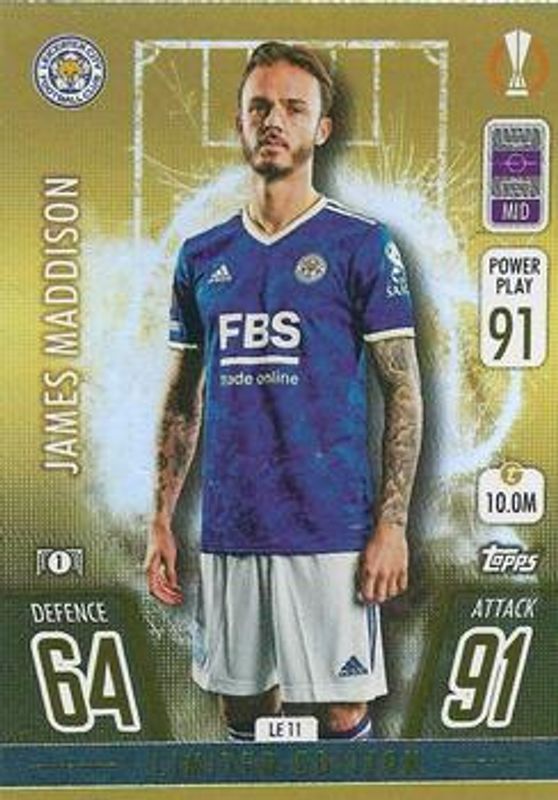 2021 Topps Match Attax Champions & Europa League #LE11 Gold Limited Edition