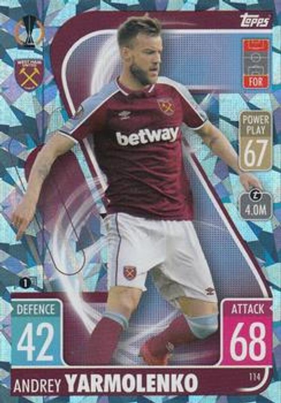 2021 Topps Match Attax Champions & Europa League #114 Crystal