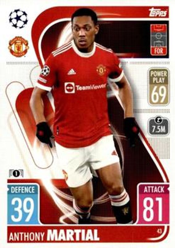 2021 Topps Match Attax Champions & Europa League #43 Base