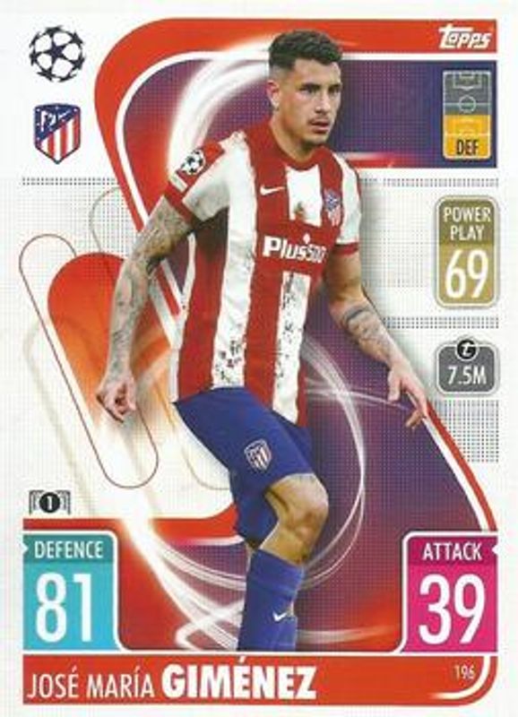 2021 Topps Match Attax Champions & Europa League #196 Base