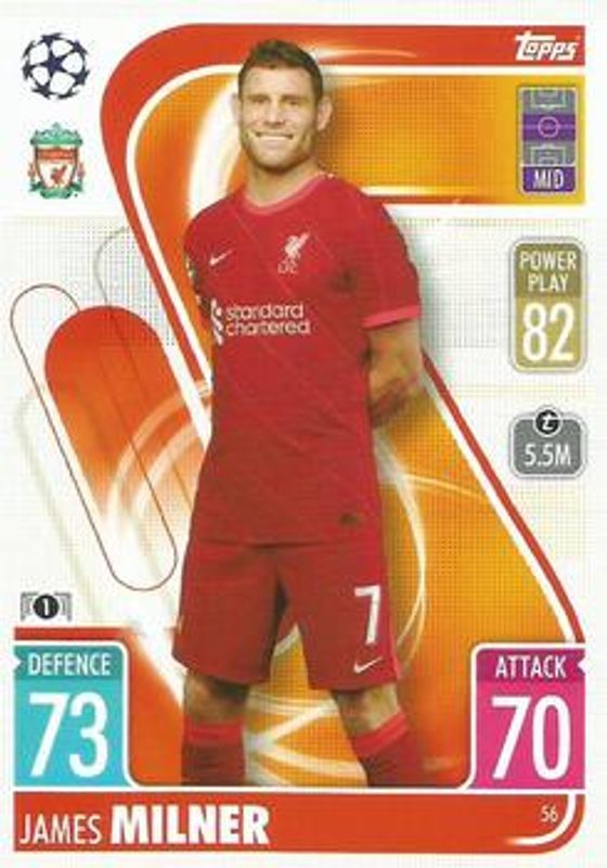 2021 Topps Match Attax Champions & Europa League #56 Base