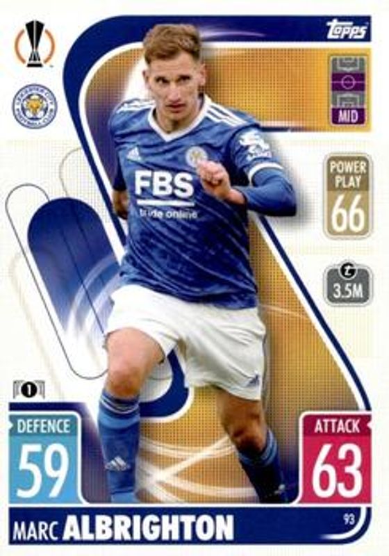 2021 Topps Match Attax Champions & Europa League #93 Base