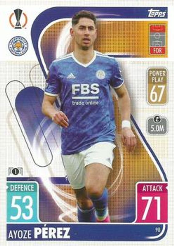 2021 Topps Match Attax Champions & Europa League #98 Base