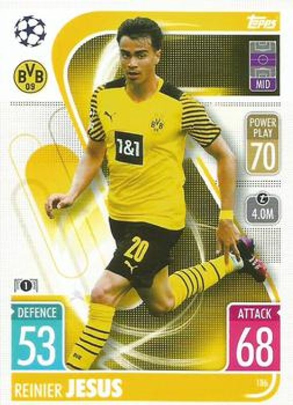 2021 Topps Match Attax Champions & Europa League #186 Base