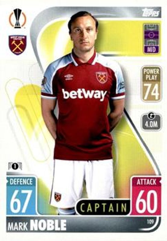 2021 Topps Match Attax Champions & Europa League #109 Base