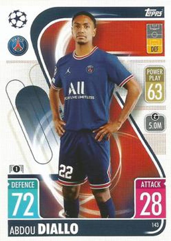 2021 Topps Match Attax Champions & Europa League #143 Base