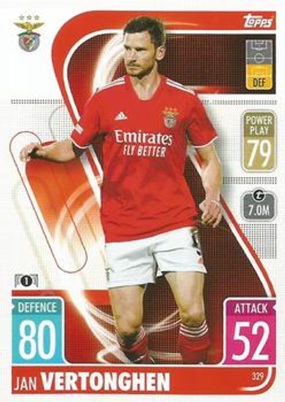2021 Topps Match Attax Champions & Europa League #329 Base