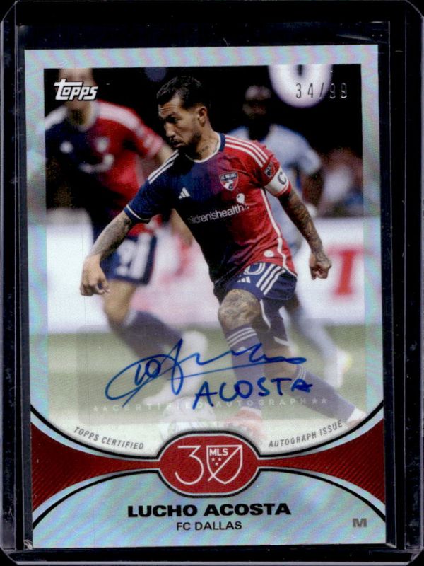 2025 Topps MLS 30th Anniversary #27A Autographs /99