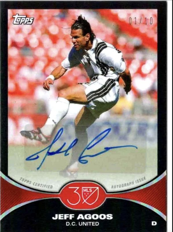 2025 Topps MLS 30th Anniversary #20A Autographs - Black Foil /10