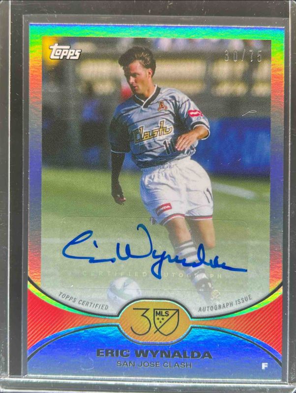 2025 Topps MLS 30th Anniversary #13A Autographs - Silver Foil /75