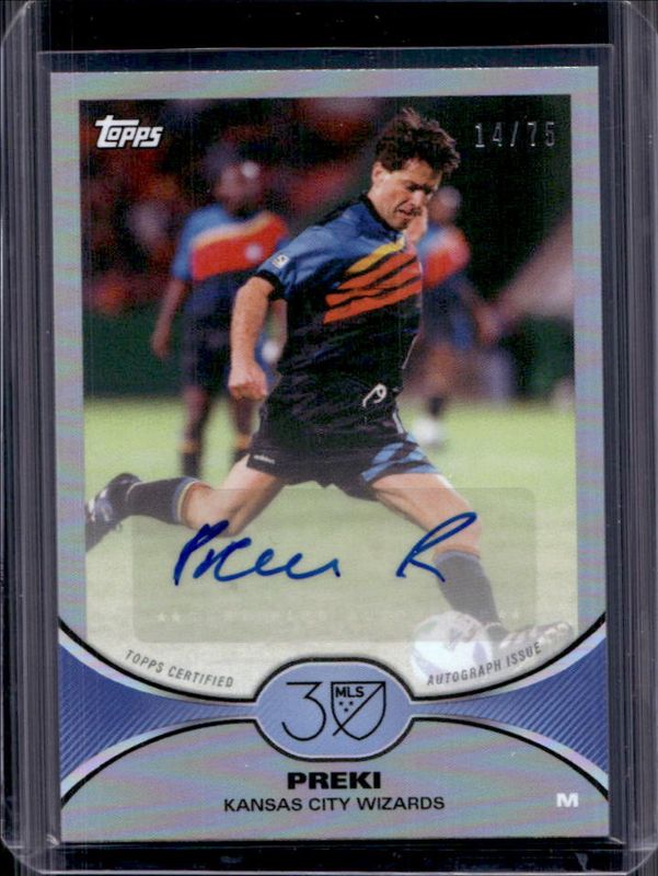 2025 Topps MLS 30th Anniversary #11A Autographs - Silver Foil /75
