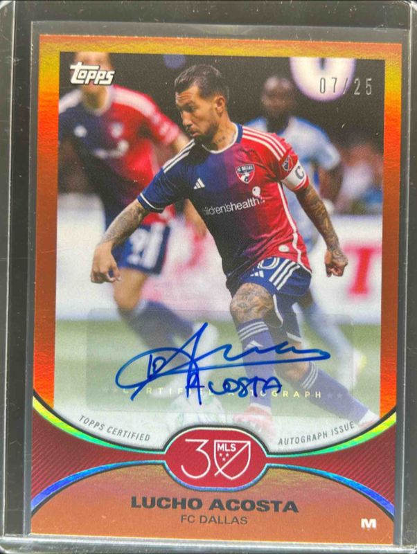 2025 Topps MLS 30th Anniversary #27A Autographs - Orange Foil /25