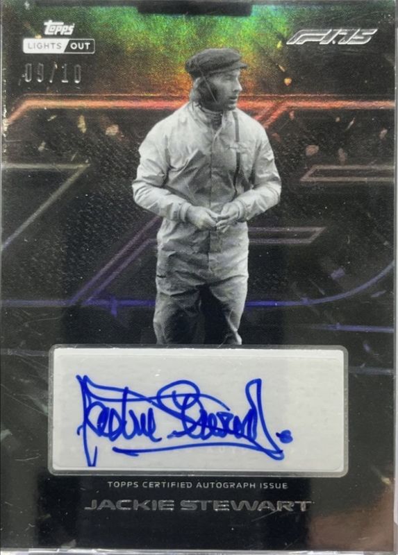 2025 Topps Lights Out Formula 1 Autographs - Black /10