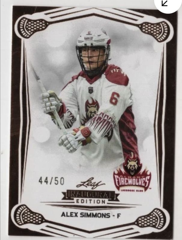 2025 Leaf National Lacrosse League Premier Edition #4 Rose Gold /50