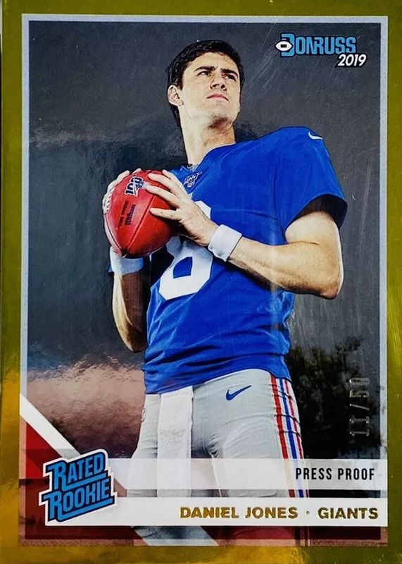 Daniel Jones 2019 Donruss #304 Press Proof Gold /50 Rookie RAW