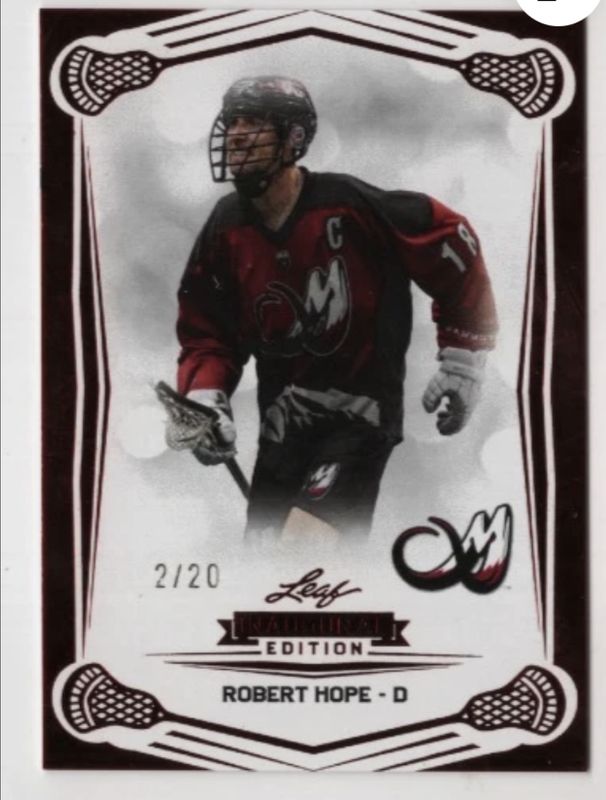 2025 Leaf National Lacrosse League Premier Edition #77 Red /20