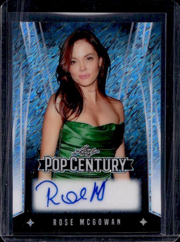 2025 Leaf Metal Pop Century #BA-RMG Autographs Diagonal Shimmer Platinum Blue /7
