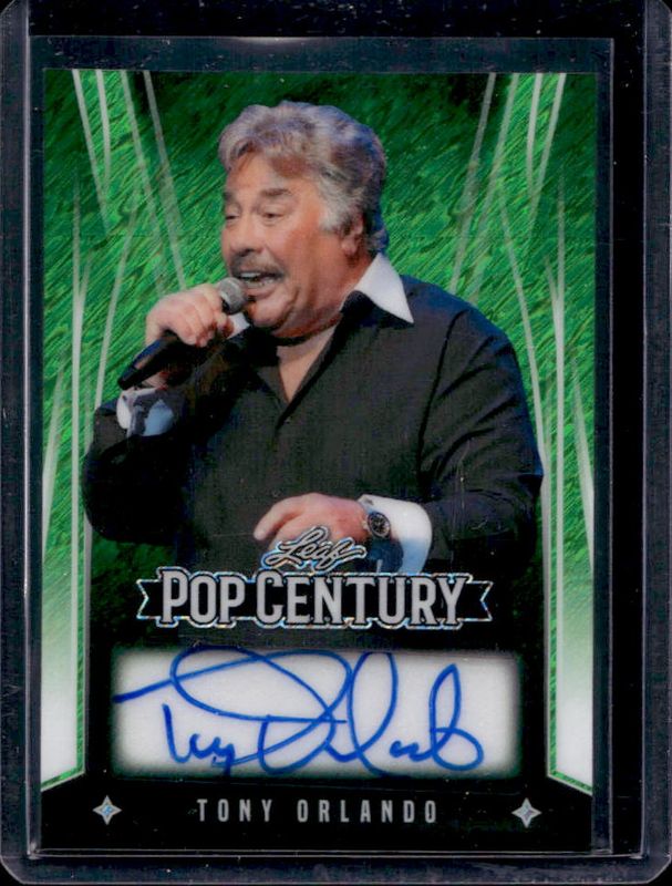 2025 Leaf Metal Pop Century #BA-TO1 Autographs Diagonal Shimmer Green /5