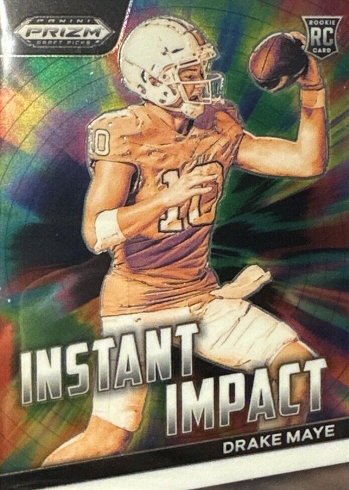 Drake Maye 2024 Prizm Draft Picks #II-DM Instant Impact Price Guide ...
