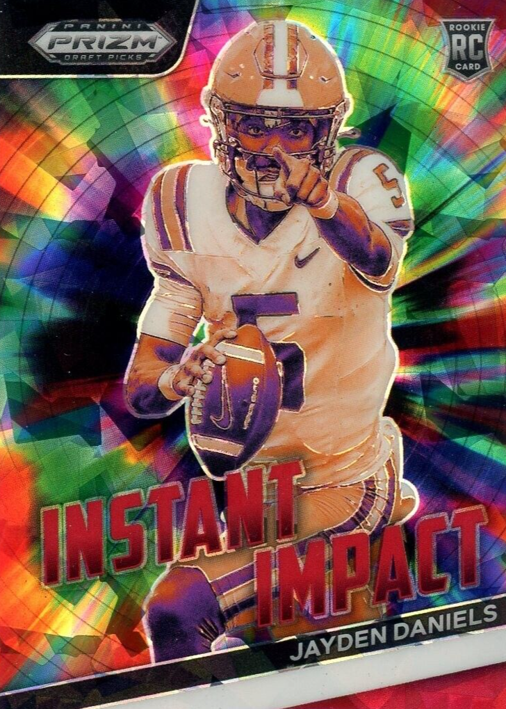 Jayden Daniels 2024 Prizm Draft Picks #II-JD Instant Impact - Red