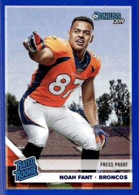 2019 Donruss #320 Press Proof Blue