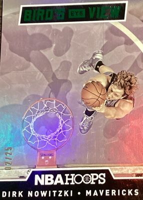 2015 Hoops #9 Bird's Eye View - Holo Green /25