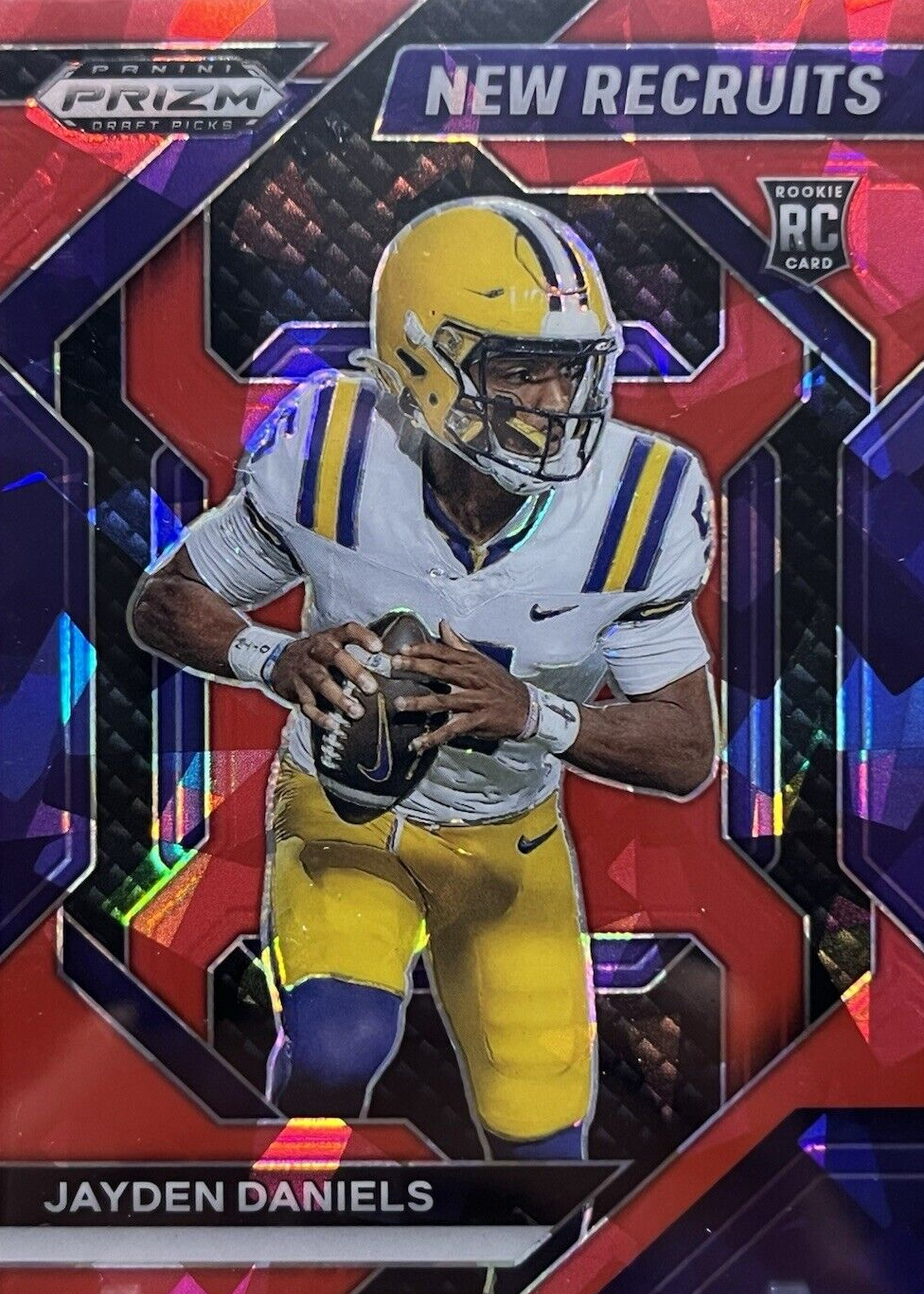 Jayden Daniels 2024 Prizm Draft Picks #NR-JDS New Recruits - Red Ice ...