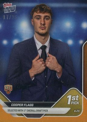 2025 Topps Now Draft #D1 Orange Foil /25