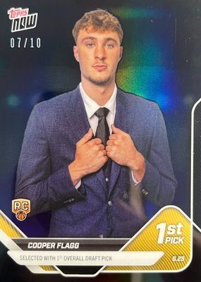 2025 Topps Now Draft #D1 Black Foil /10