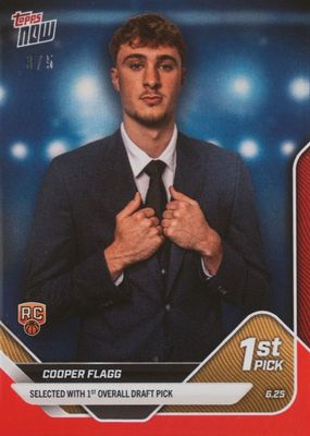 2025 Topps Now Draft #D1 Red Foil /5