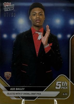 2025 Topps Now Draft #D5 Gold Foil /50